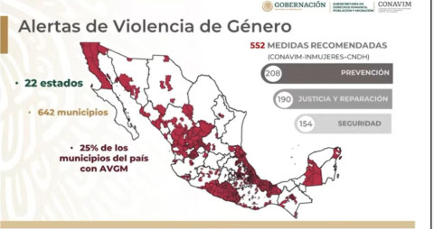 Violencia contra las mujeres en México es “grave e inocultable “: Conavim