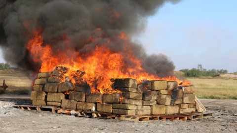 Incinera PGR cerca de tres toneladas de droga en Tamaulipas