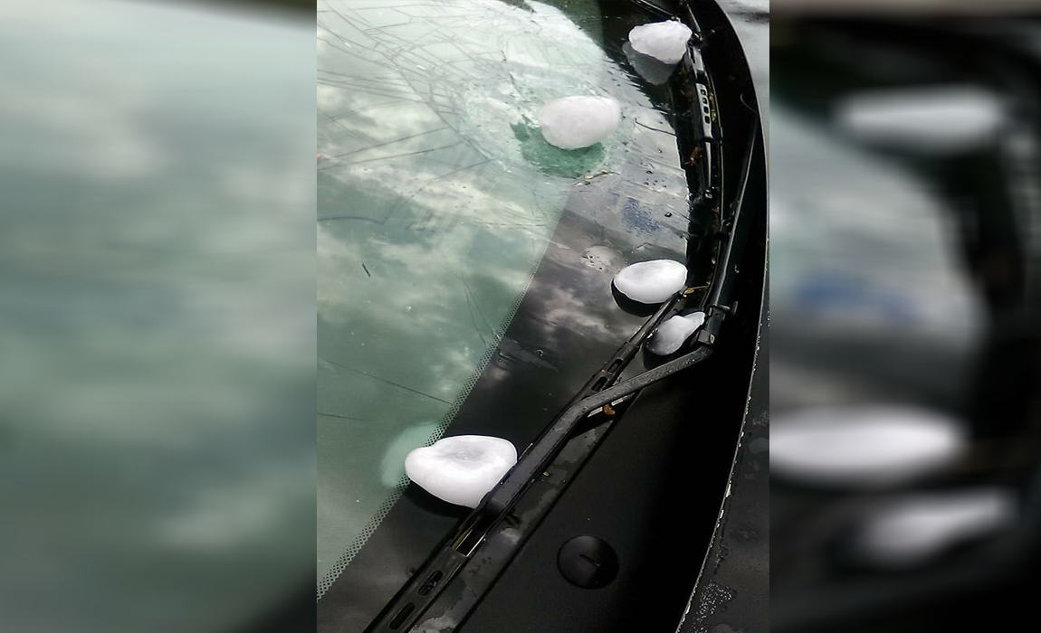 Sorprende granizada a Valle Hermoso 