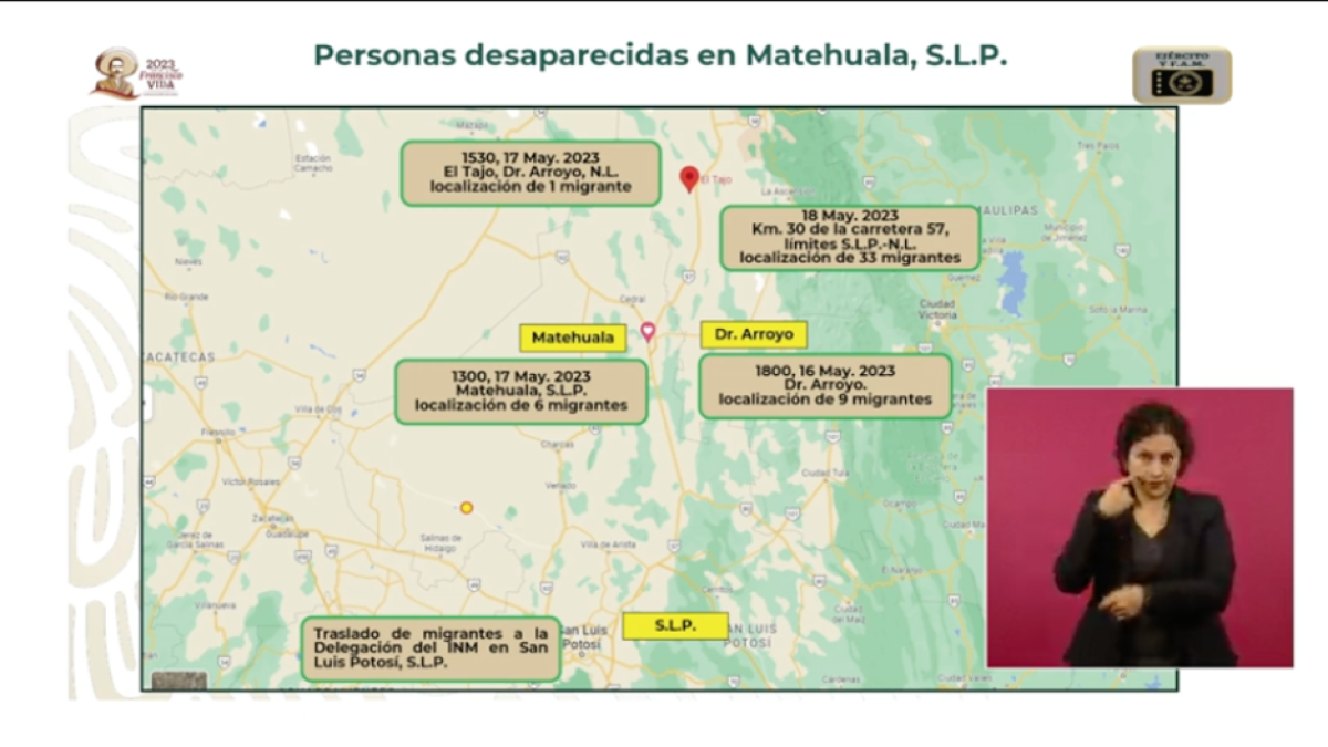 Rescatan a 49 migrantes desaparecidos en Matehuala; no hay detenidos