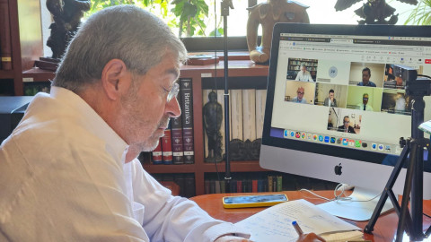 Canciller Juan Ramón de la Fuente se reúne con representantes de México en Medio Oriente