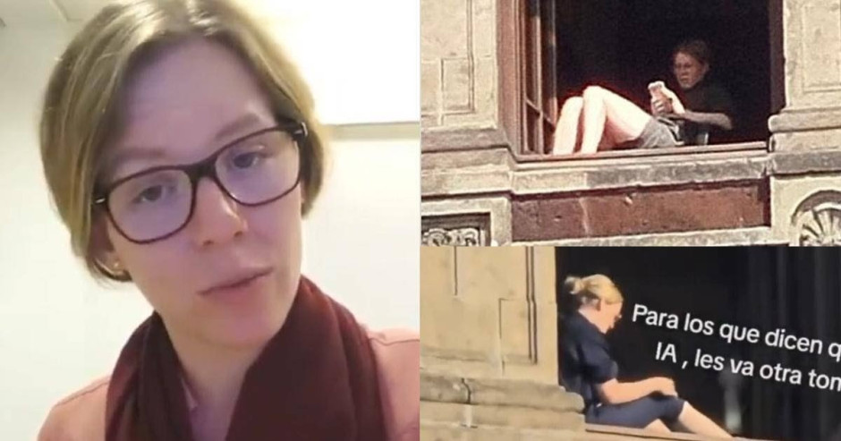 Funcionaria de Hacienda señalada tras controversia por fotografías “asoleandose” en Palacio Nacional