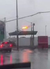 Registra Nuevo Laredo 27 mm de lluvia; basura obstruye desagüe de vialidades