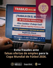 Alertan por falsas ofertas de empleo rumbo al Mundial 2026; emiten recomendaciones de seguridad