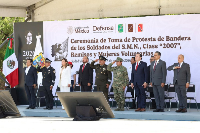 Gobierno de Tamaulipas honra la Batalla de Puebla con toma de protesta de jóvenes del SMN