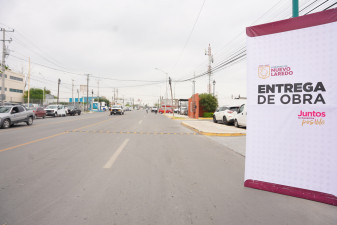 Entrega alcaldesa Carmen Lilia Canturosas obras de infraestructura hídrica y urbana al sur de Nuevo Laredo