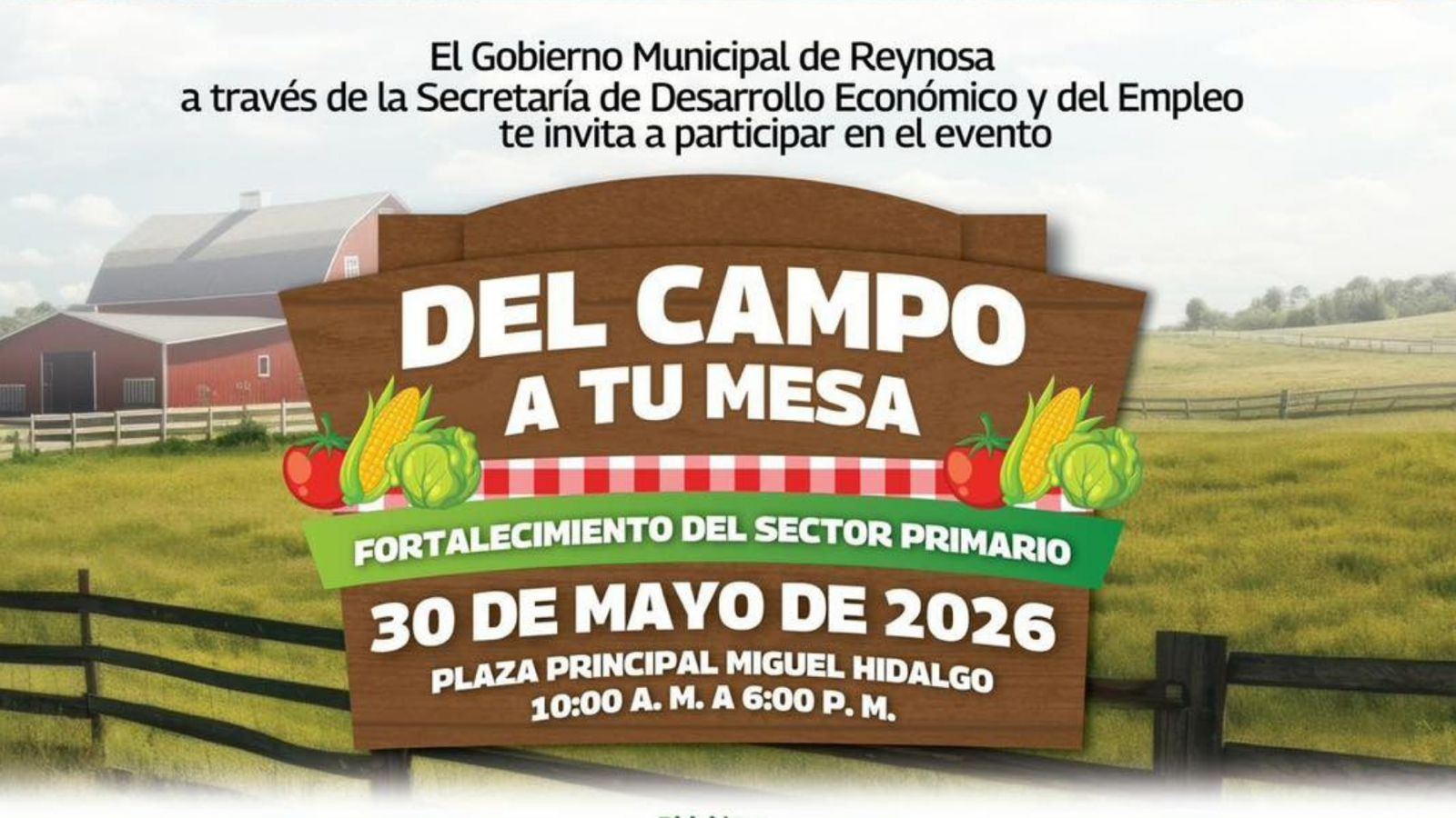 Buscan que restaurantes y ciudadanía consuman productos del campo reynosense