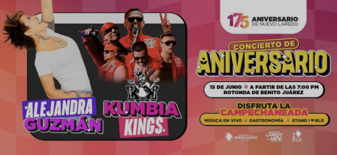 Todo listo para festejos del 175 aniversario de la ciudad