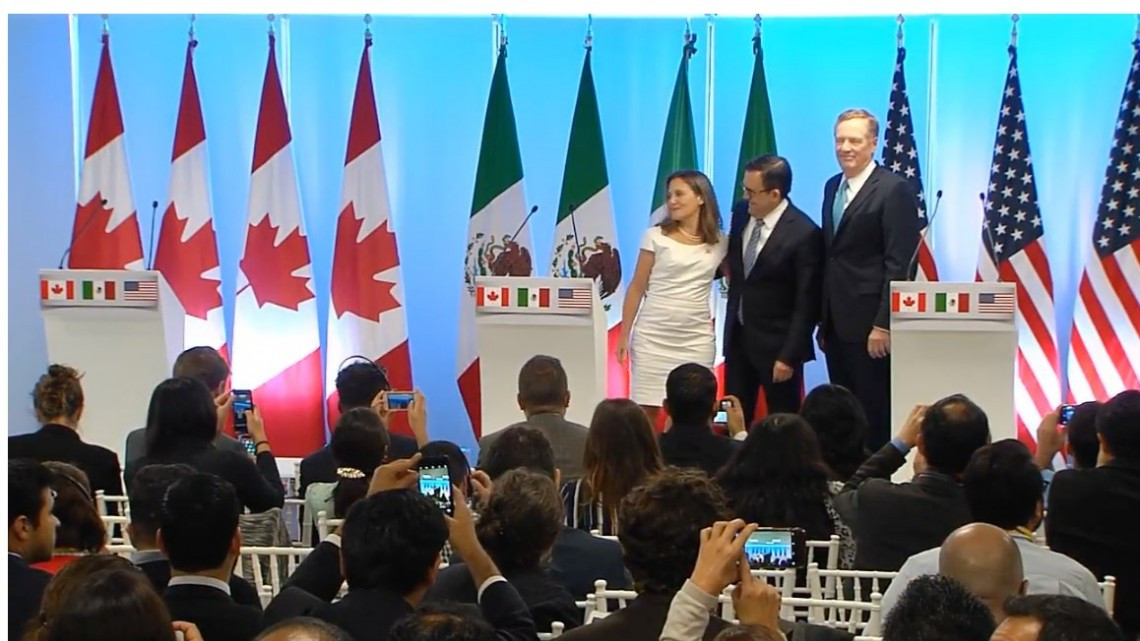 Avances del TLCAN se conocerán en Canadá