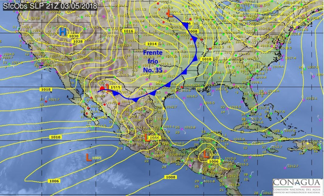 Se prevén lluvias en la mitad del país