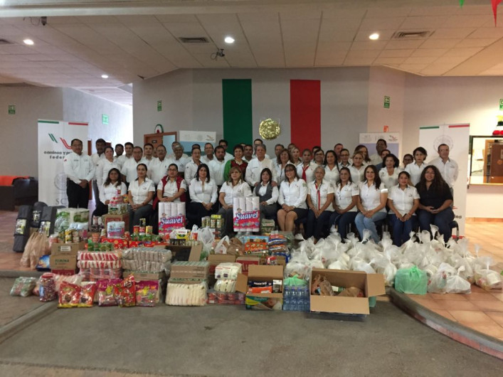 Se suma Capufe al acopio para damnificados