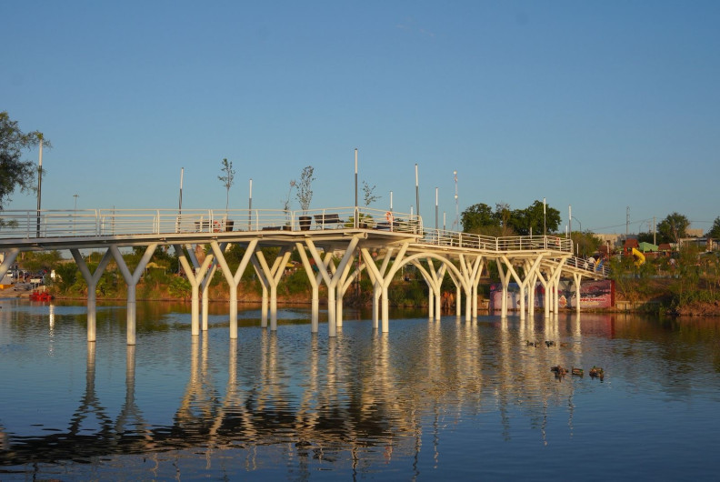 En un ambiente de fiesta, Alcaldesa Carmen Lilia Inaugura Puente Panorámico del parque Península del Laguito