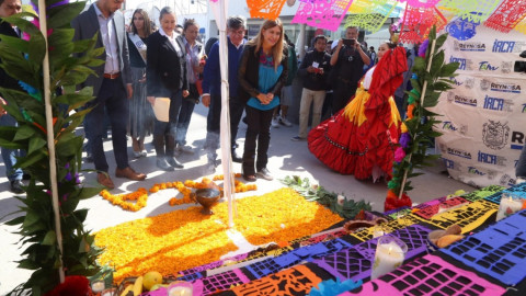 Inaugura Maki festividad tradicional 'Celebremos el Día de Muertos'