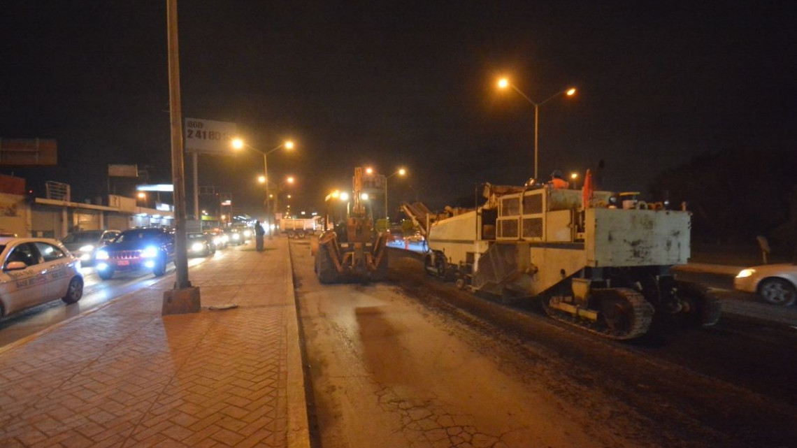 Continúan trabajos de rehabilitación en Bulevar Morelos