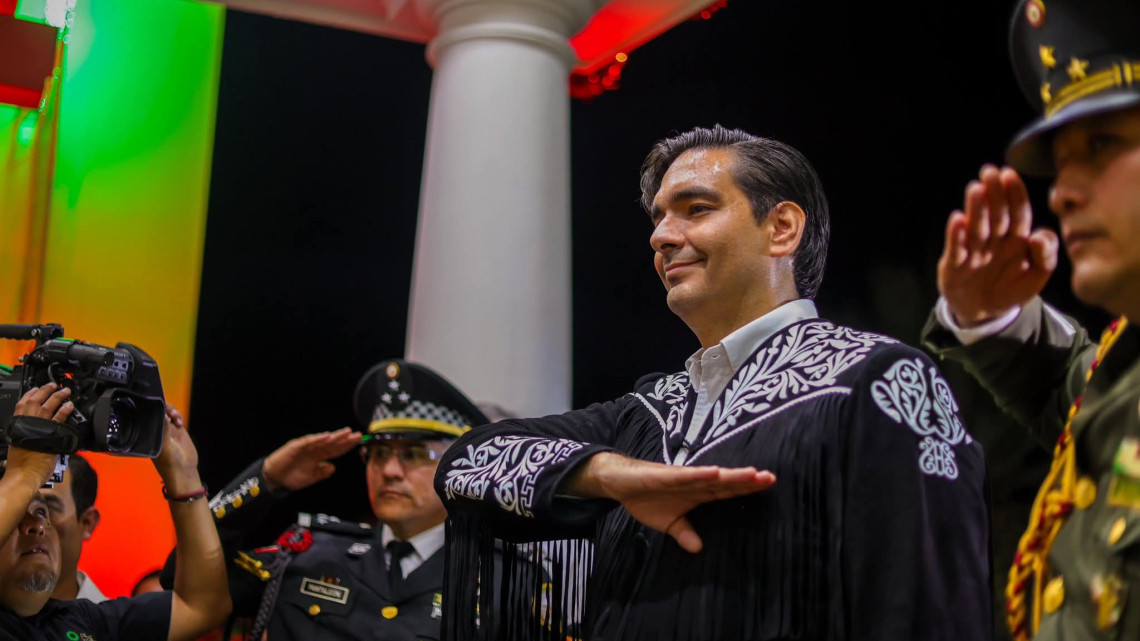 Dio Carlos Peña Ortiz Grito de la Independencia de México con mas de 20 Mil asistentes