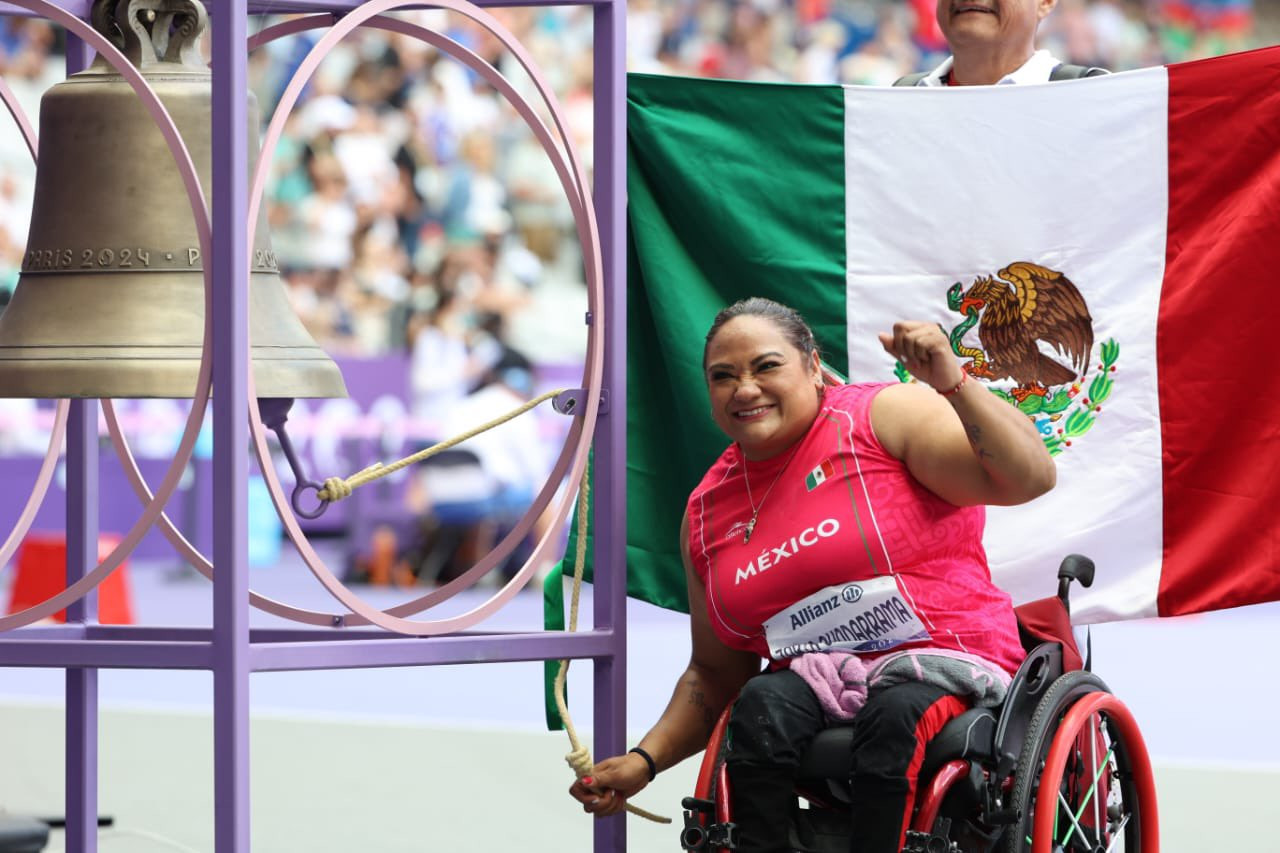 ¡Orgullo nacional! Gloria Zarza toca el cielo y gana el primer oro para México en París 2024