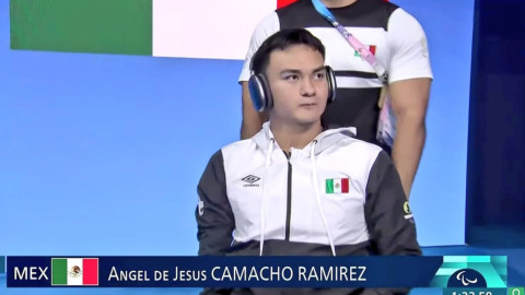 ¡MEXICANO DE BRONCE! Ángel Camacho se sube al podio en los 100m libres