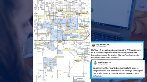 Instalan equipos de Wi-Fi gratuito en 16 vecindarios de McAllen