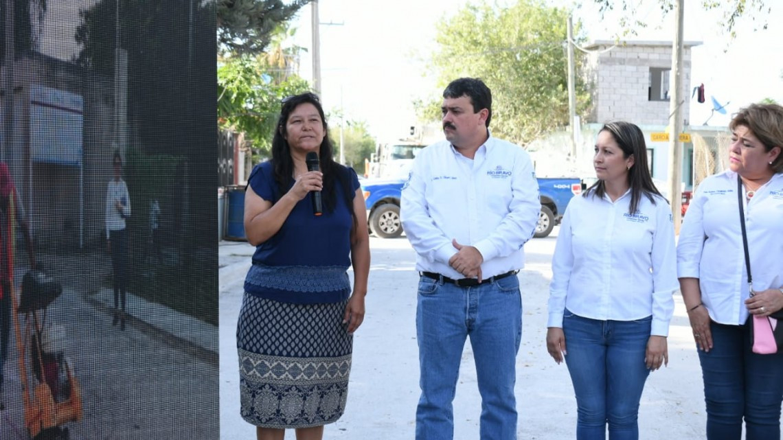 Entrega Alcalde de Río Bravo obras de infraestructura social