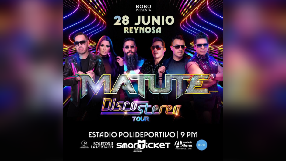 Matute cambio de fecha de su concierto en Reynosa; será el 28 de junio