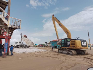 Limpian y reparan Playa Bagdad para recibir a turistas
