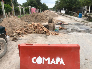En reemplazo añeja línea de drenaje en Fraccionamiento Reynosa