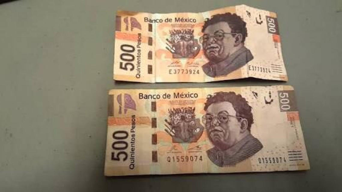 Circulan billetes falsos de 500 pesos en el sur de Tamaulipas