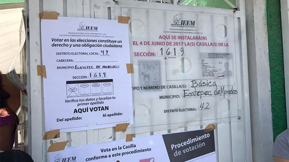 Registran disturbio en casilla en Ecatepec