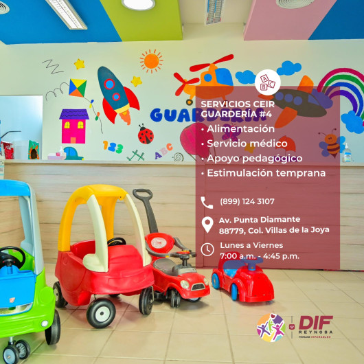 Ofrece DIF Reynosa apoyo a familias trabajadoras en Guardería #4