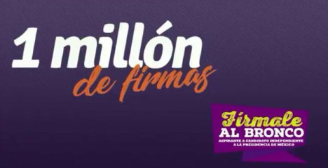 Celebra ‘El Bronco’ un millón de firmas para candidatura