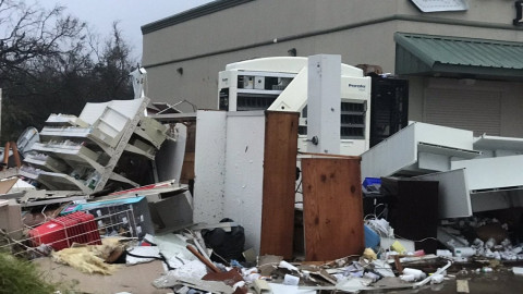 Las impactantes imágenes que dejó Harvey en Rockport,Texas