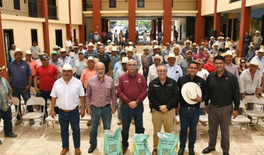 Reciben semilla de maíz productores del municipio de Tula