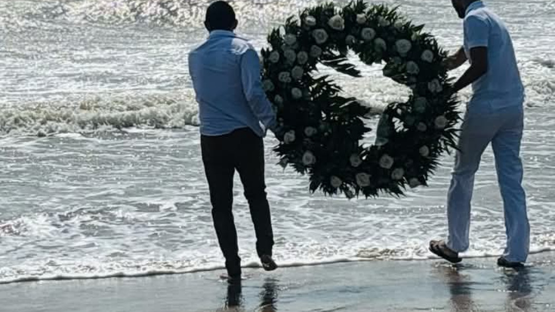 Con ceremonia luctuosa en Playa Bagdad inicia homenaje a Rigo Tovar