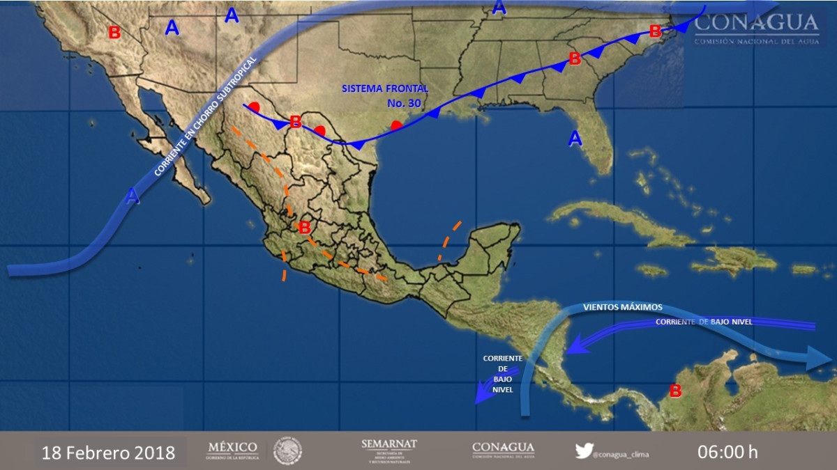 Pronostican baja probabilidad de lluvias