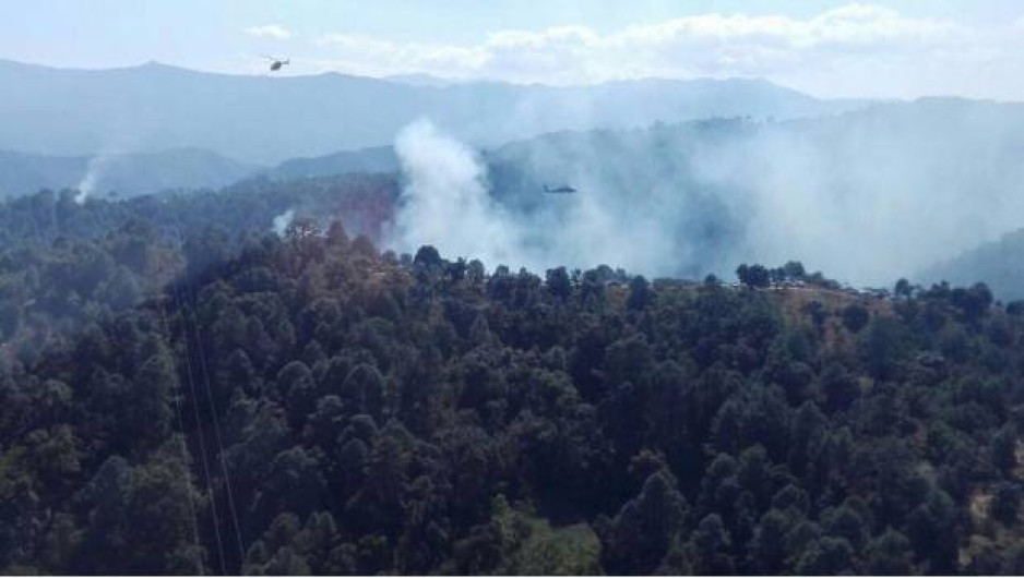 Muere una persona por desplome de helicóptero de la SEDENA