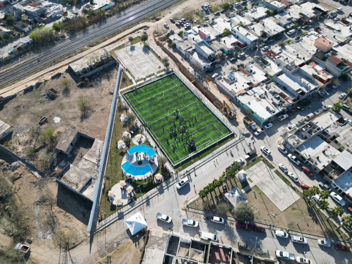 Entrega alcaldesa Carmen Lilia Canturosas obras de rehabilitación de espacios públicos en el poniente de la ciudad