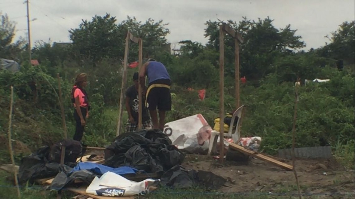 ⁠⁠⁠Predio inundable es invadido por cientos de familias en Altamira