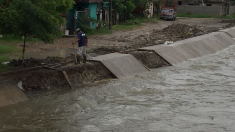 Lluvias generan caos en el sur de Tamaulipas