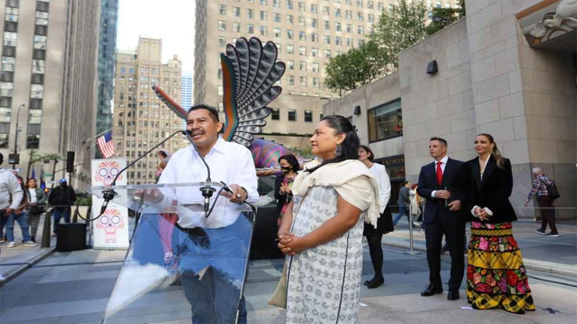 ¡Orgullo mexicano! Alebrijes gigantes llegan al Rockefeller Nueva York 