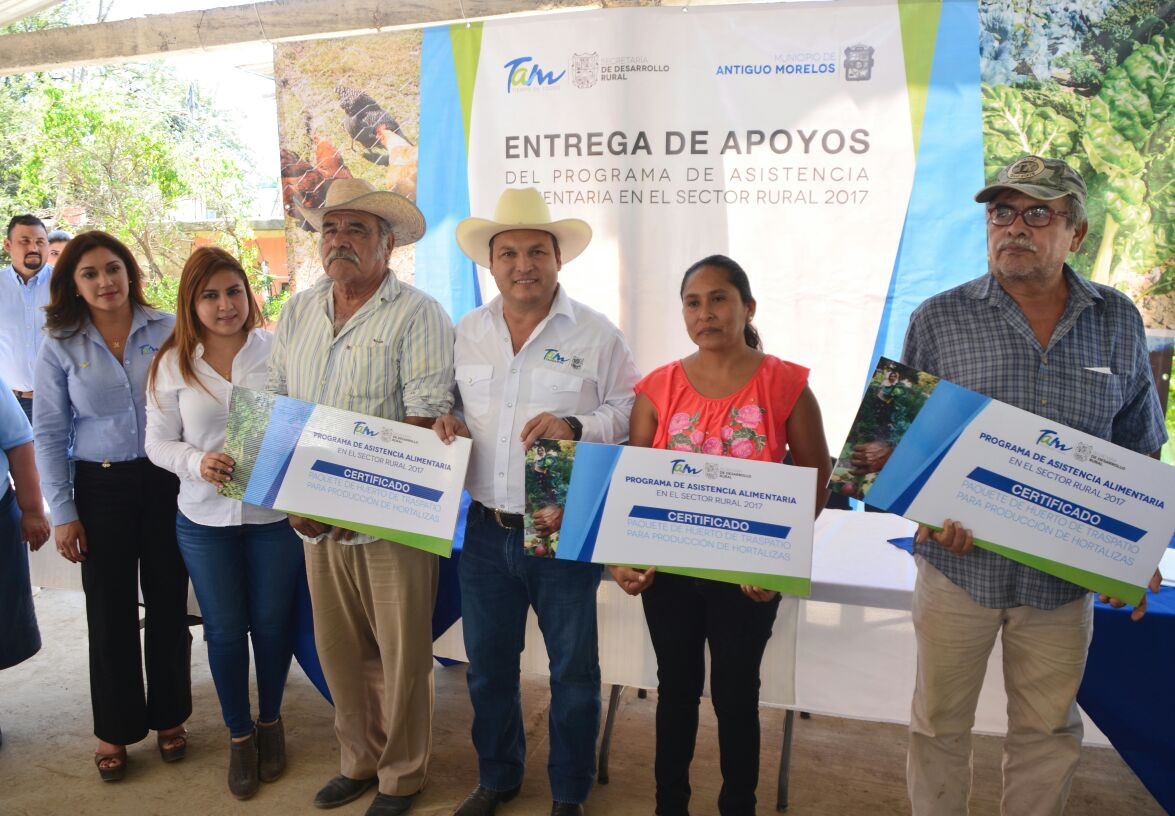 Entregan recursos para productores de Tamaulipas
