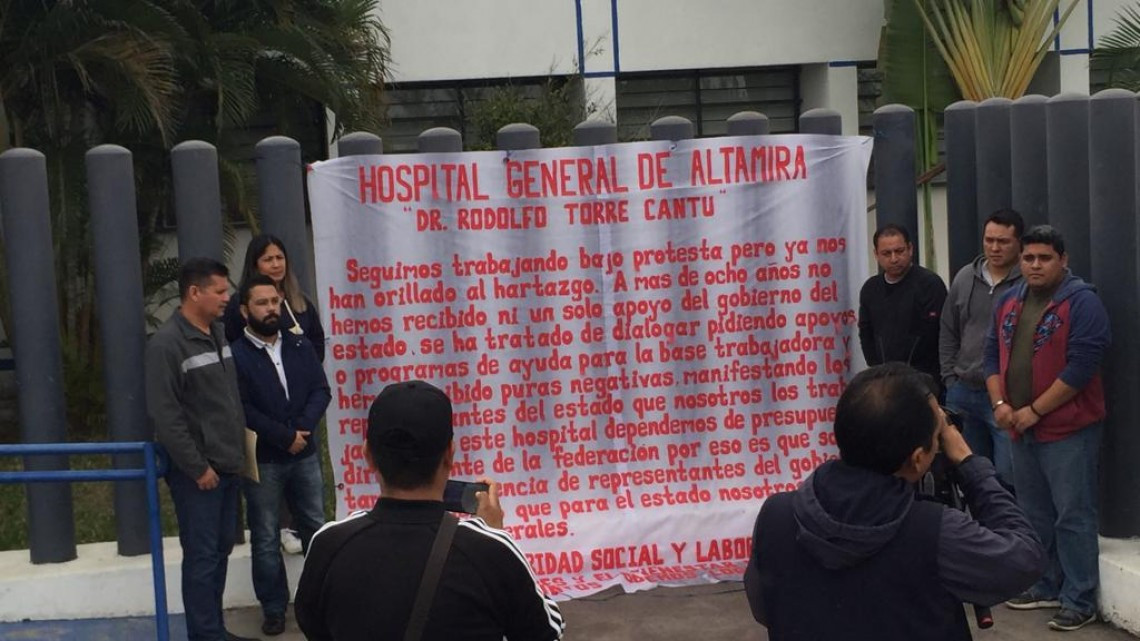 Anuncian paro parcial de labores en el hospital general de Altamira