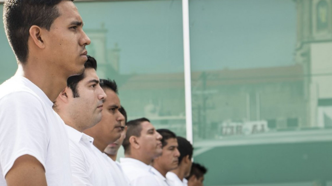 Viaja el primer grupo de 33 aspirantes a Policías Estatales a Victoria