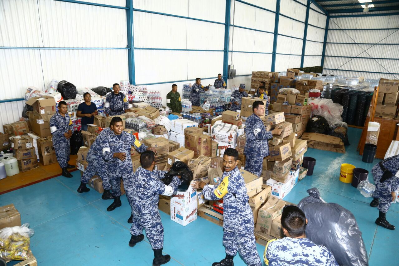 Llegan víveres de Tamaulipas a Oaxaca y Chiapas