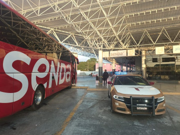 Presencia y vigilancia de la Guardia Estatal en Centrales de Autobuses