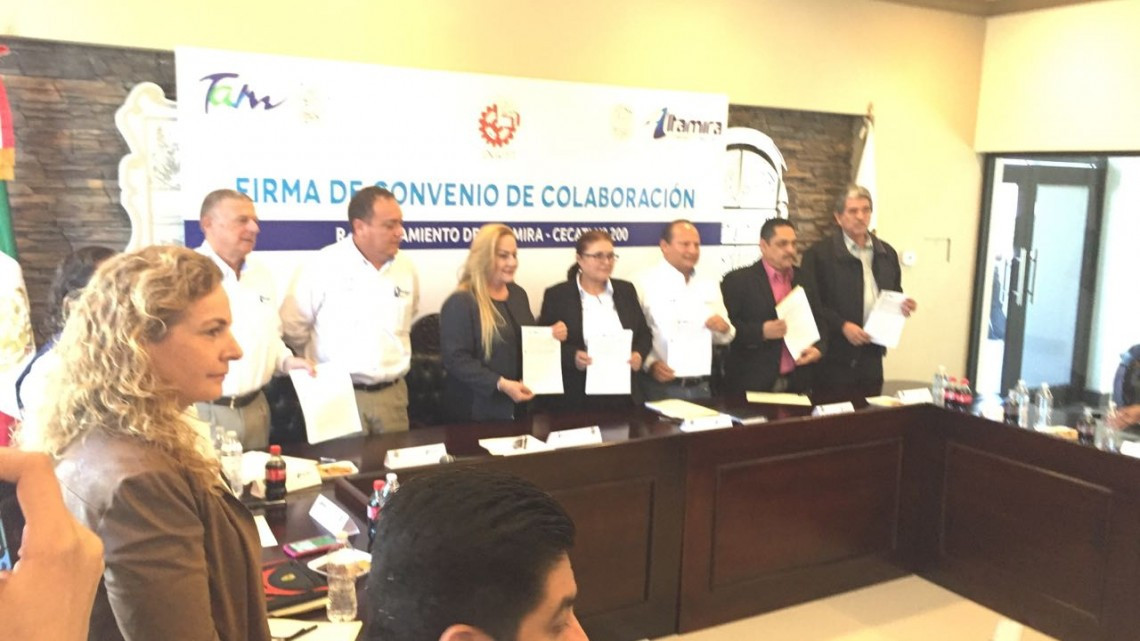 Firman convenio el Cecati y Ayuntamiento de Altamira
