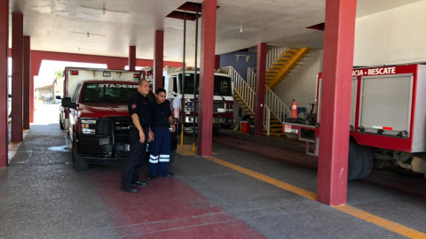 Personal de Protección Civil de Nuevo Laredo se mantiene atento en caso de que lleguen caravanas de migrantes haitianos a la ciudad 