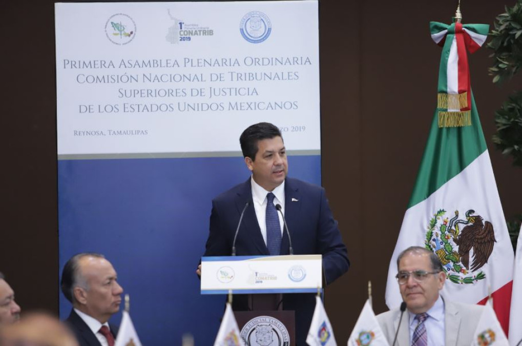 Es Tamaulipas ejemplo nacional en apoyo a justicia: Comisión Nal. de Tribunales de Justicia