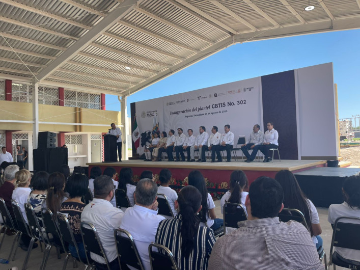 Inauguran CBTis 302 en Reynosa