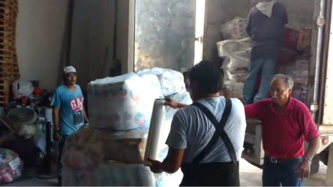Reúne Tamaulipas más de 70 toneladas de víveres