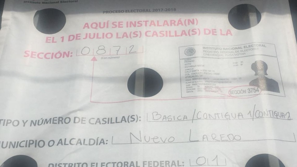 Candidato de Morena arriba a casilla para emitir su voto